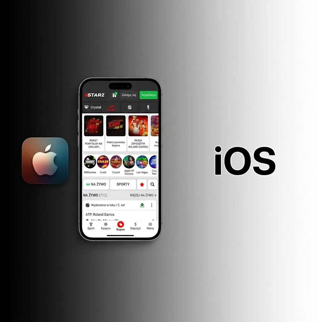 Ikona 888starz na ekranie głównym iPhone – mobilna wersja kasyna w Safari na iOS 13