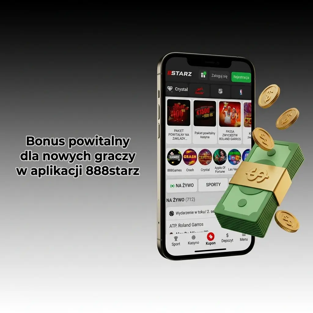 Bonus powitalny 888starz: do 7000 PLN + 150 darmowych spinów dla nowych graczy aplikacji