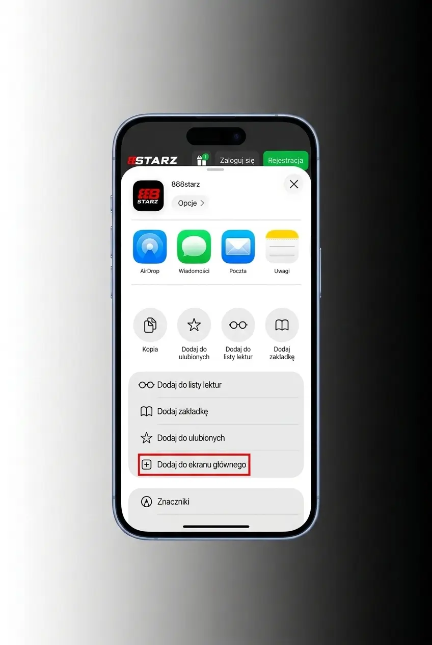 Instalacja PWA 888starz na iOS w 5 krokach – Safari, Chrome, dodaj do ekranu głównego