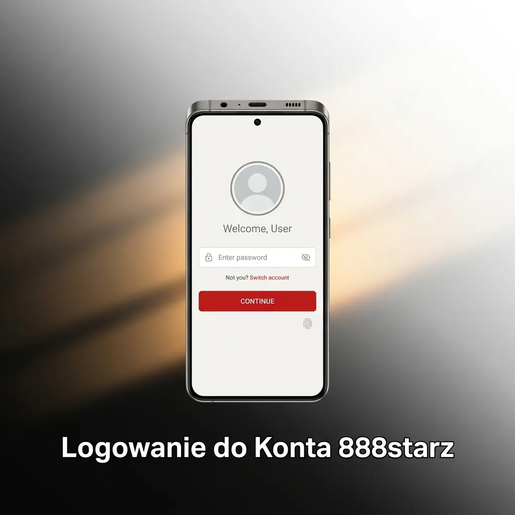 Logowanie do konta 888starz – formularz z polem e-mail, hasłem i przyciskiem zaloguj się