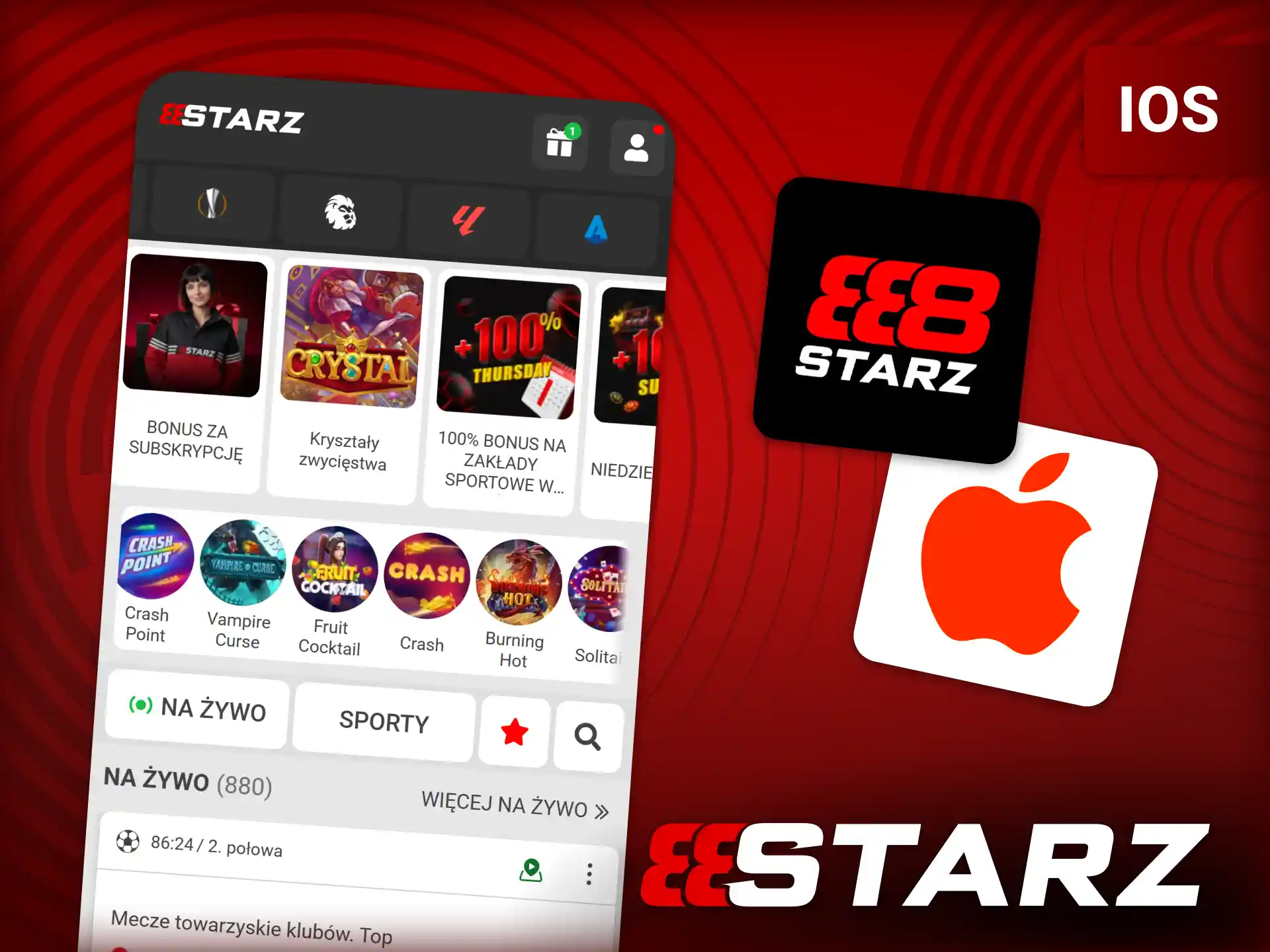 Instalacja PWA 888starz na iOS – dodawanie skrótu do ekranu głównego iPhone lub iPad.