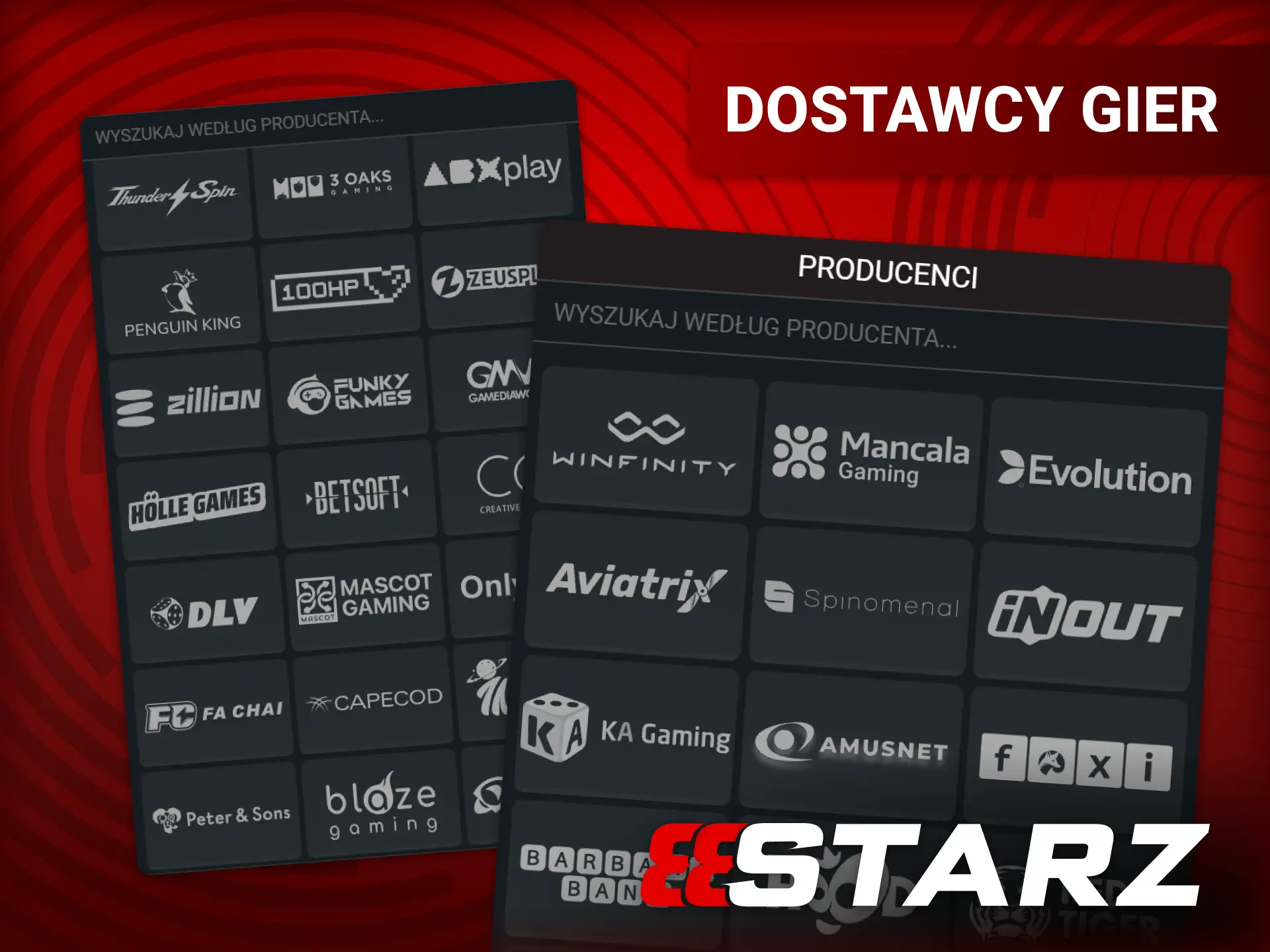 Znajdź swojego ulubionego dostawcę gier na oficjalnej stronie 888starz.