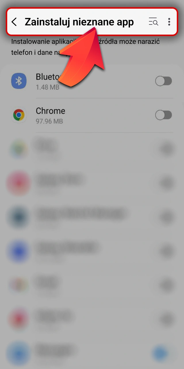 Zmień ustawienia w smartfonie dla pobierania 888starz oficjalnej aplikacji mobilnej.