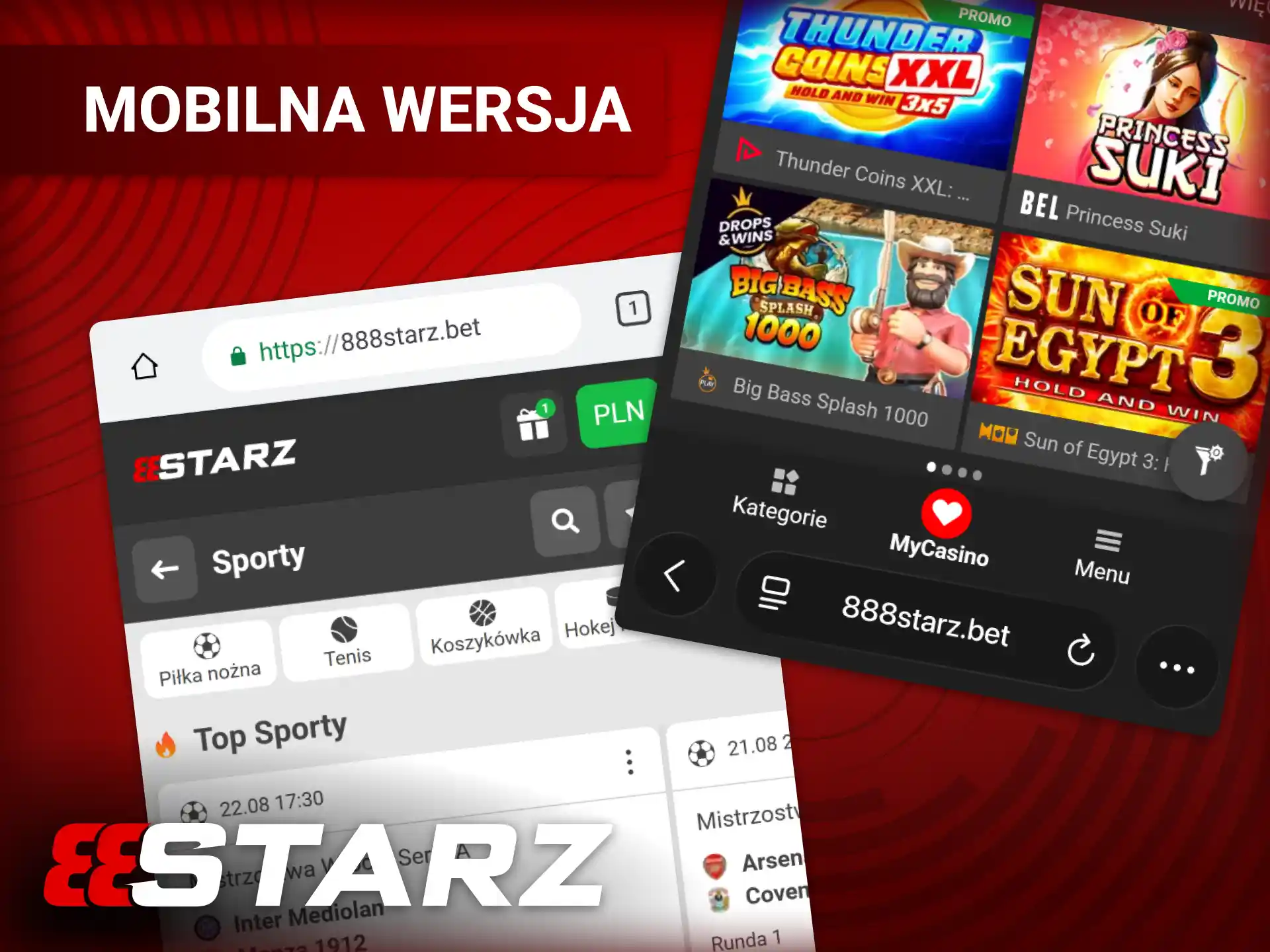 Korzystaj z mobilnej wersji witryny hazardowej 888starz oficjalnej bez pobierania.