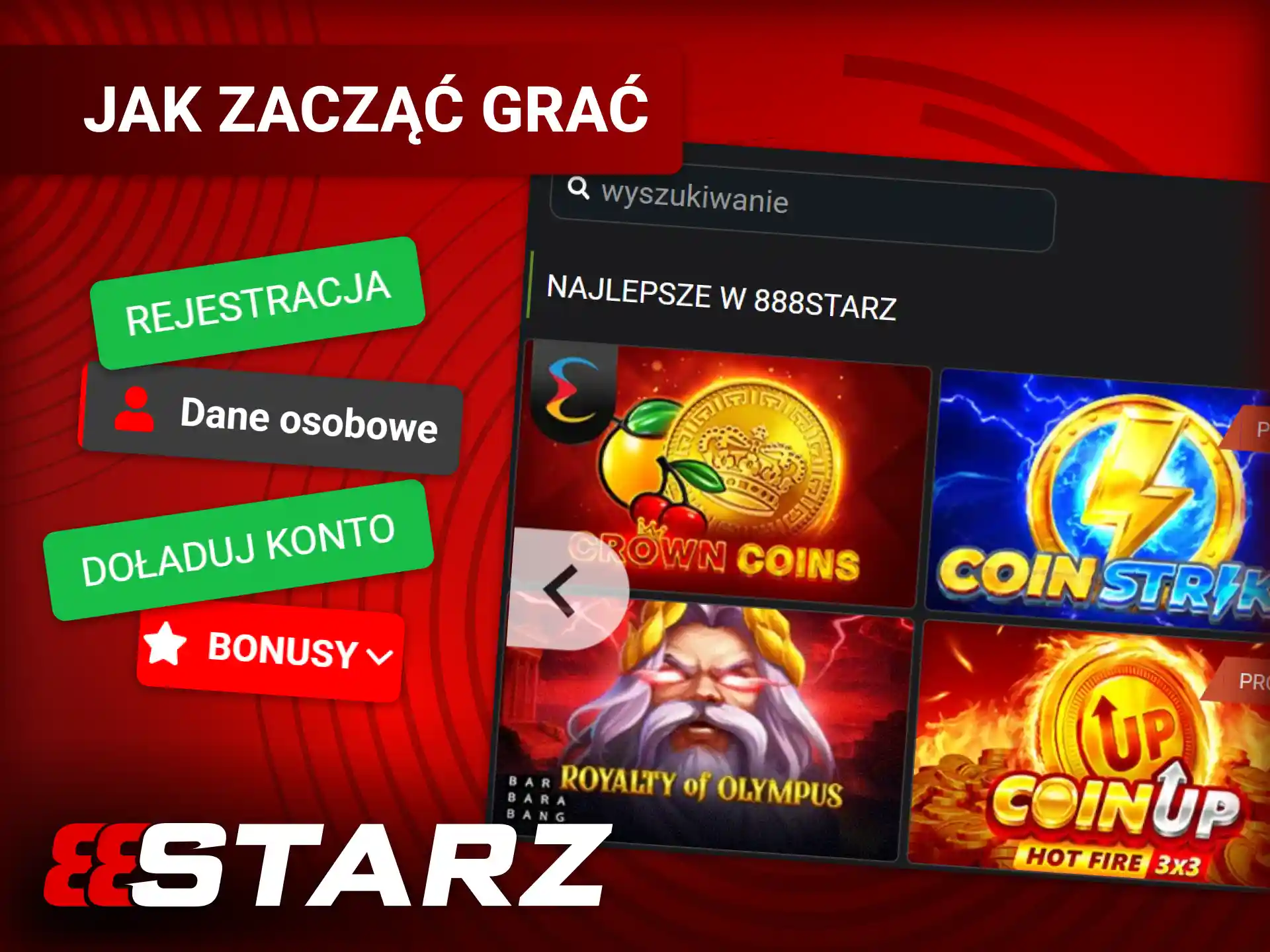 Sprawdź jak zacząć grać w 888starz oficjalnym serwisie kasyna online.
