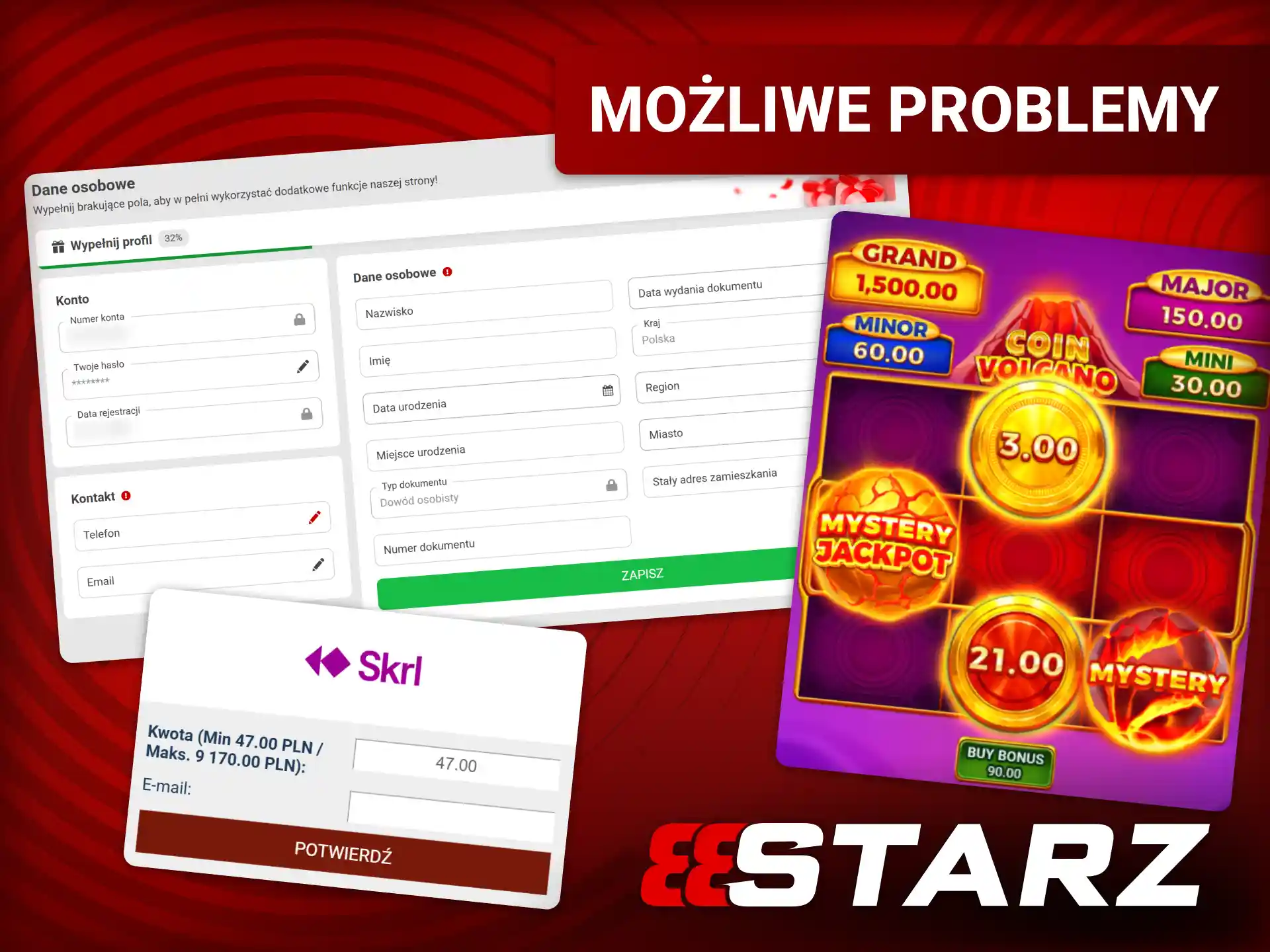 Rozwiązuj problemy z płatnościami w 888starz oficjalnym dziale pomocy gracza.