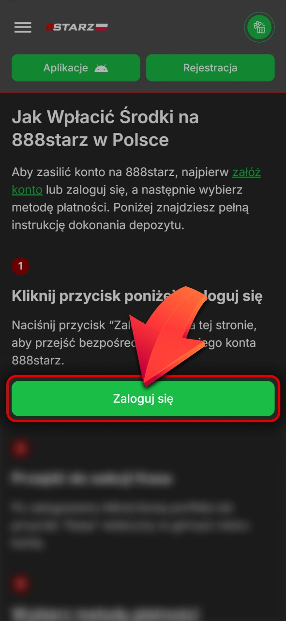 Zaloguj się na swoje konto w 888starz oficjalnym serwisie online.