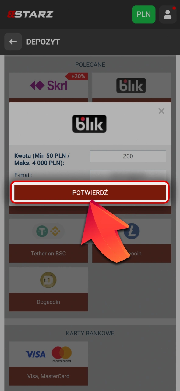 Zatwierdź bezpieczną transakcję na 888starz oficjalnej platformie zakładów wzajemnych online.