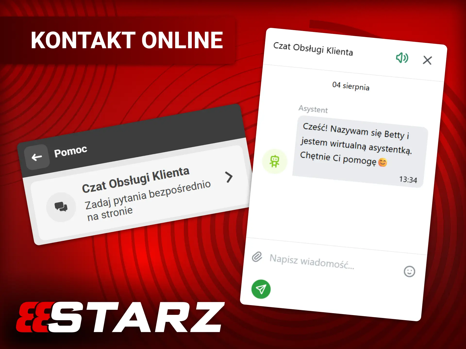 Użyj czatu na żywo w 888starz oficjalnym serwisie obsługi klienta.