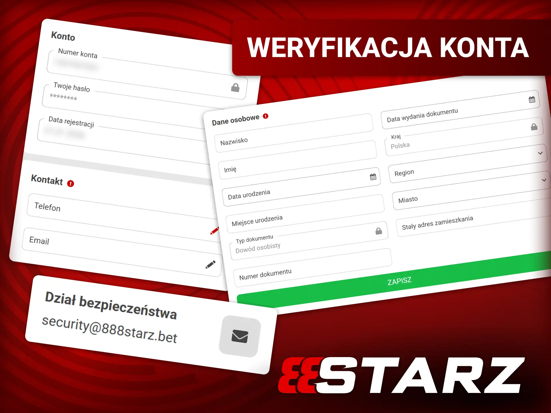 Prześlij wymagane dokumenty KYC w 888starz oficjalnym panelu weryfikacji konta.